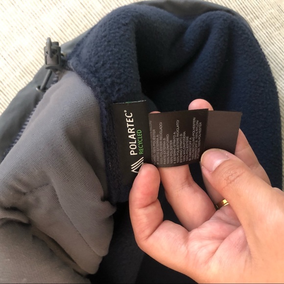 North Face Men’s Navy/Gray Polartec Fleece Jacket - Picture 6 of 7